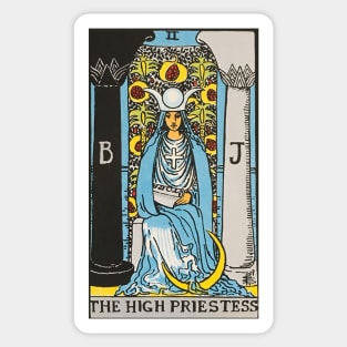 The High Priestess tarot card Sticker